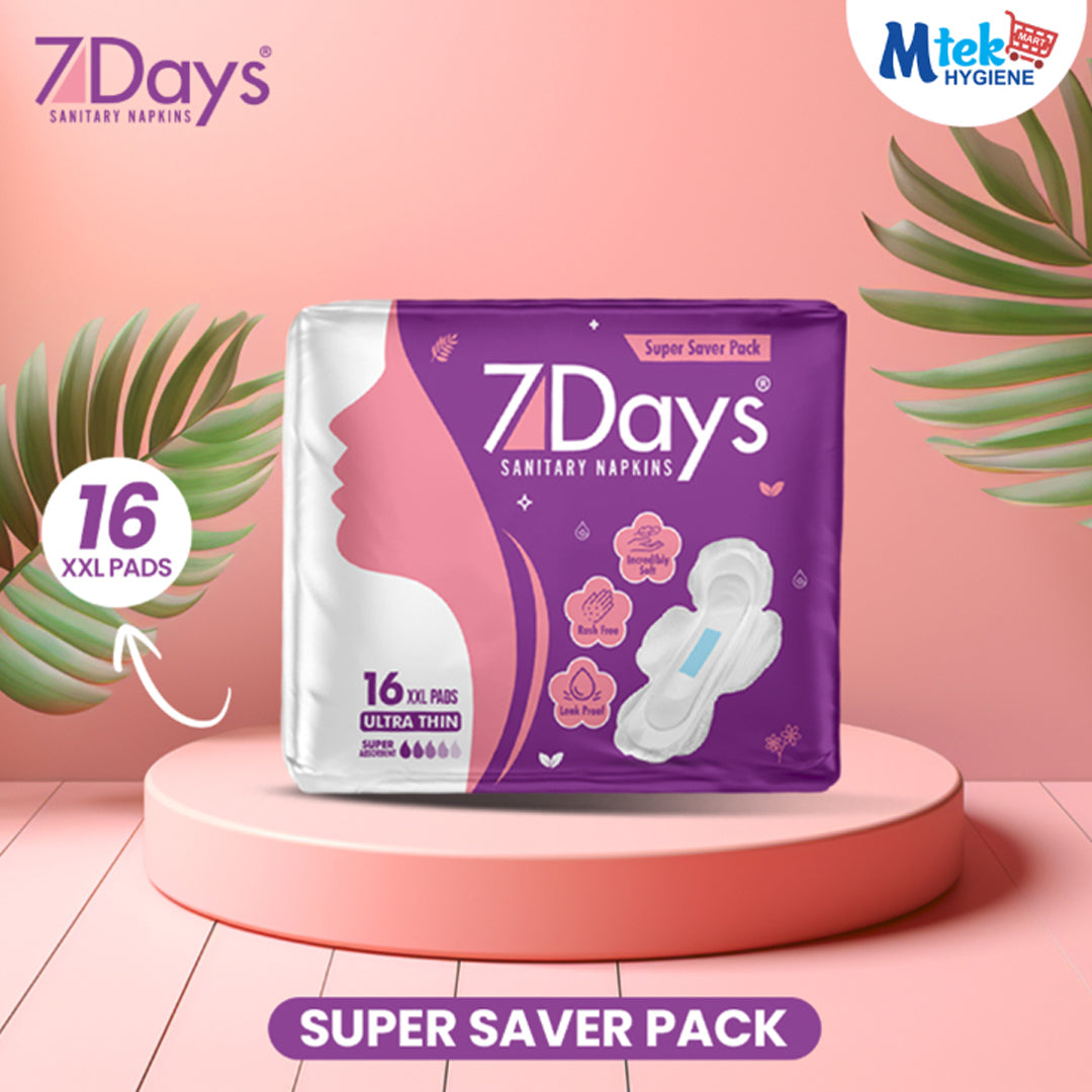 7 Days Sanitary Napkins Ultra Thin Super Saver Pack