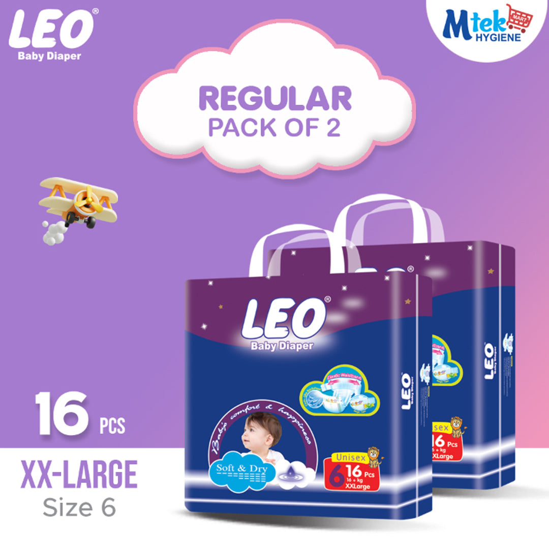 Leo Regular Baby Diaper (Pack of 2)