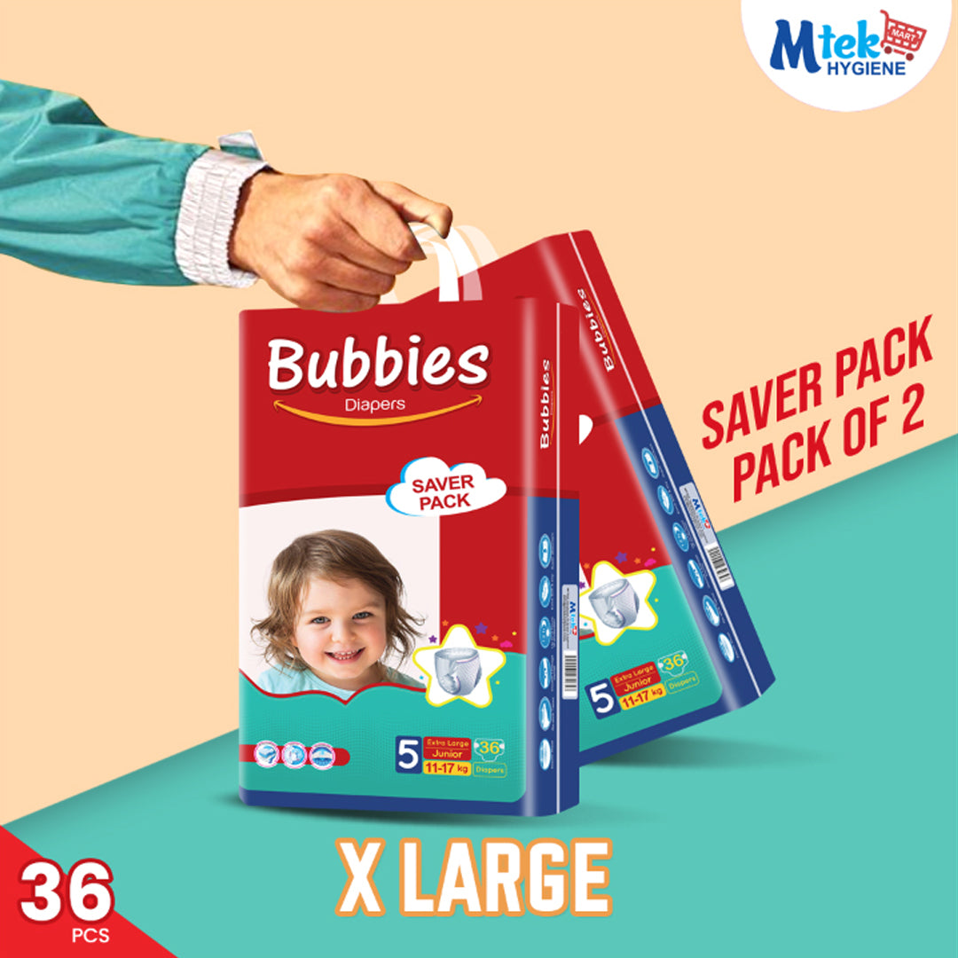 Bubbies Sever Baby Diaper (Pack of 2)