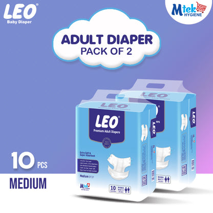 Leo Adult Diaper Pack of 2
