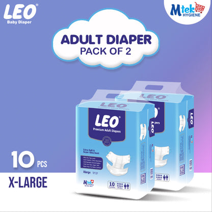Leo Adult Diaper Pack of 2