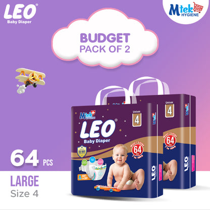 Leo Budget Baby Diaper (Pack of 2)