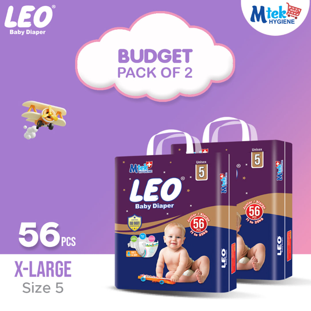 Leo Budget Baby Diaper (Pack of 2)