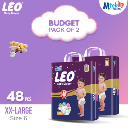 Leo Budget Baby Diaper (Pack of 2)