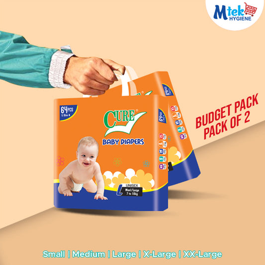 Cure Budget Baby Diaper (Pack of 2)