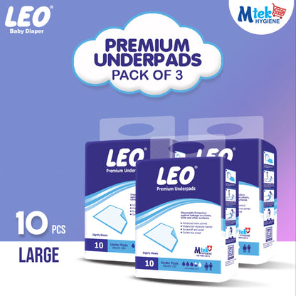 Leo Premium Underpads ( Pack of 3 )