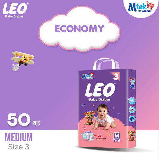 Leo Economy Pack – Size – 3, Medium – 50 Pcs