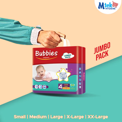Bubbies Jumbo Pack Baby Diaper