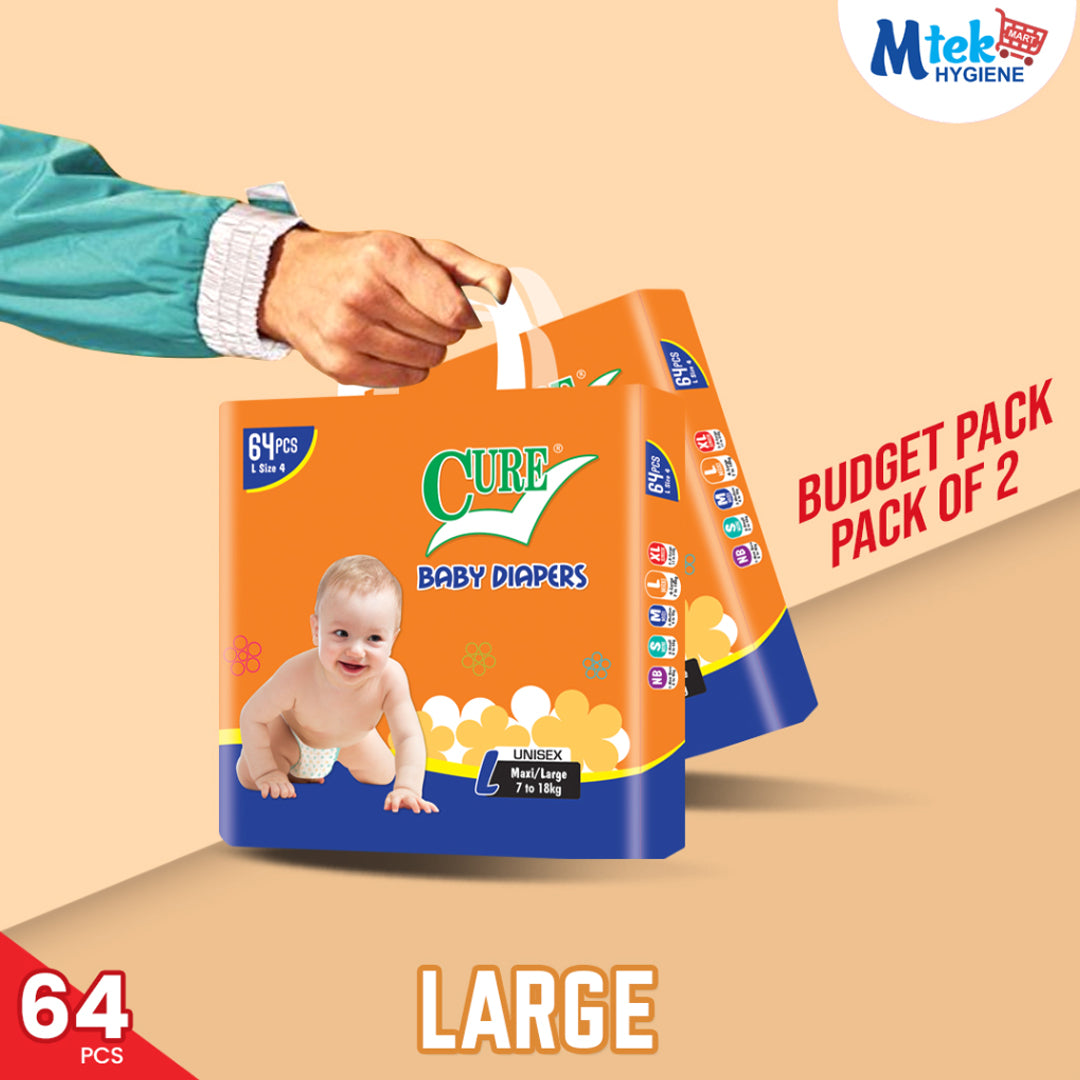 Cure Budget Baby Diaper (Pack of 2)