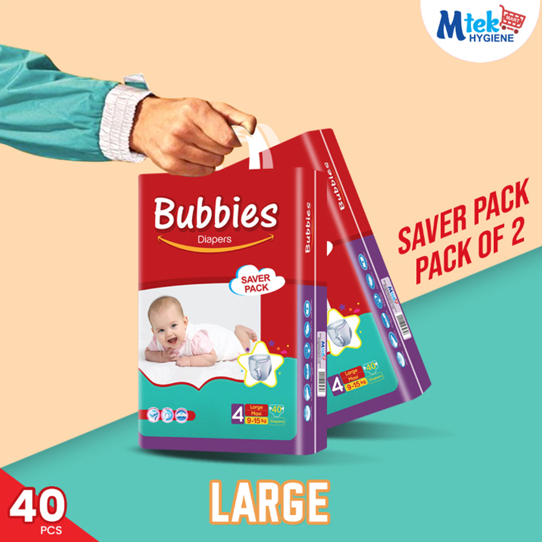 Bubbies Sever Baby Diaper (Pack of 2)