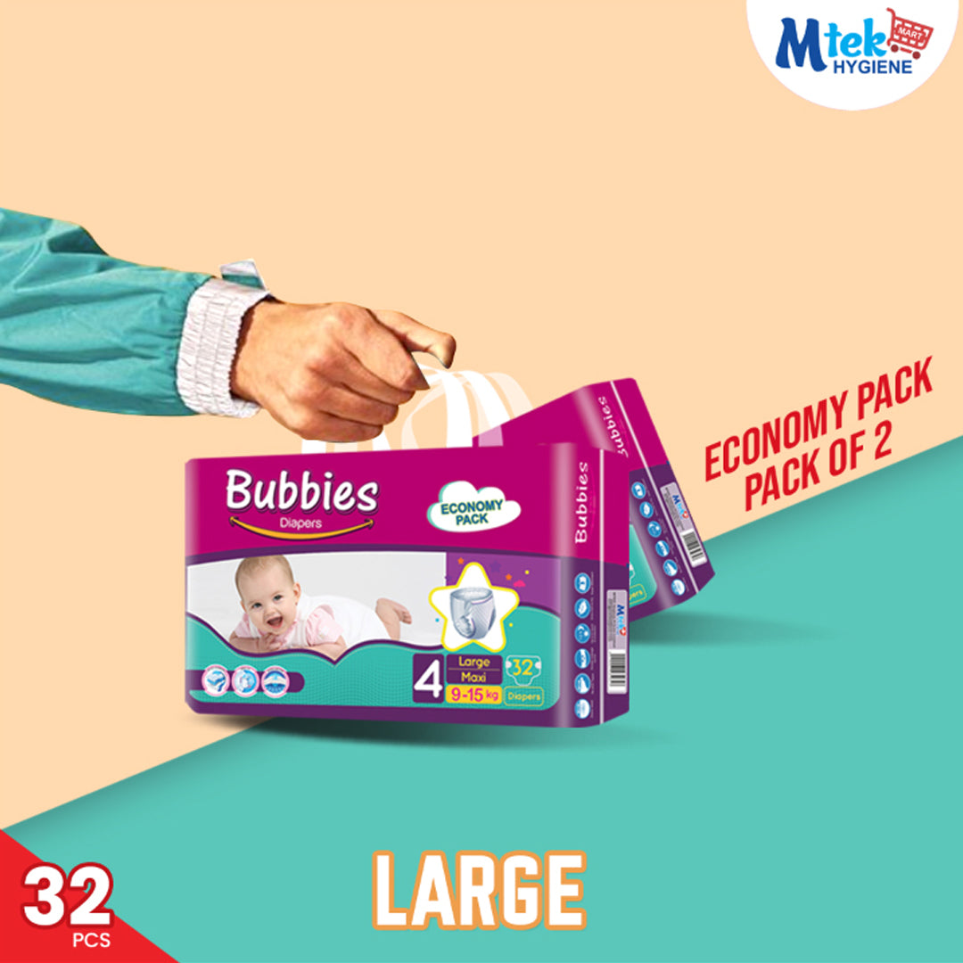 Bubbies Economy Baby Diaper (Pack of 2)