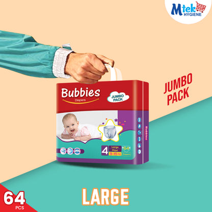 Bubbies Jumbo Pack Baby Diaper