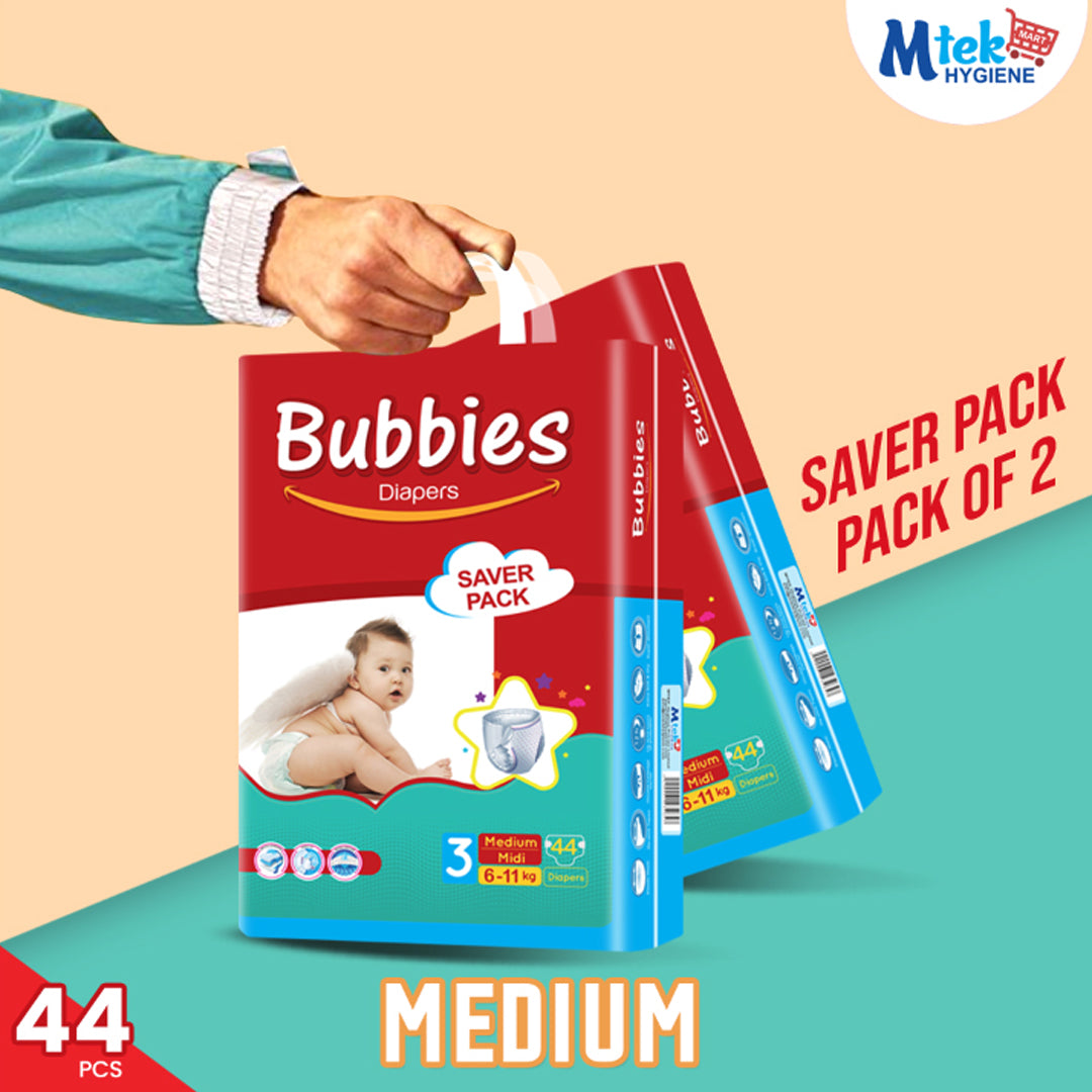 Bubbies Sever Baby Diaper (Pack of 2)