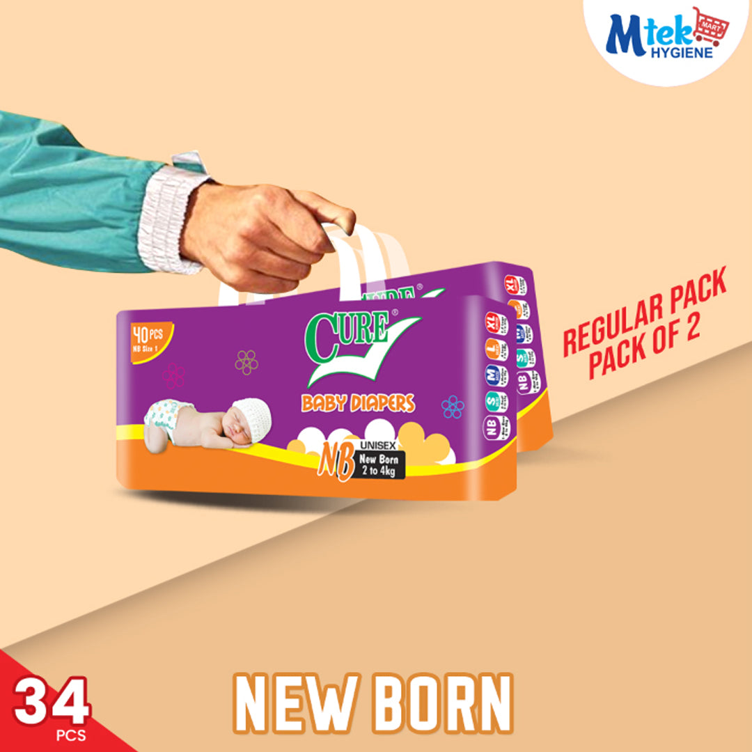 Cure Baby Diaper Regular Double Pack