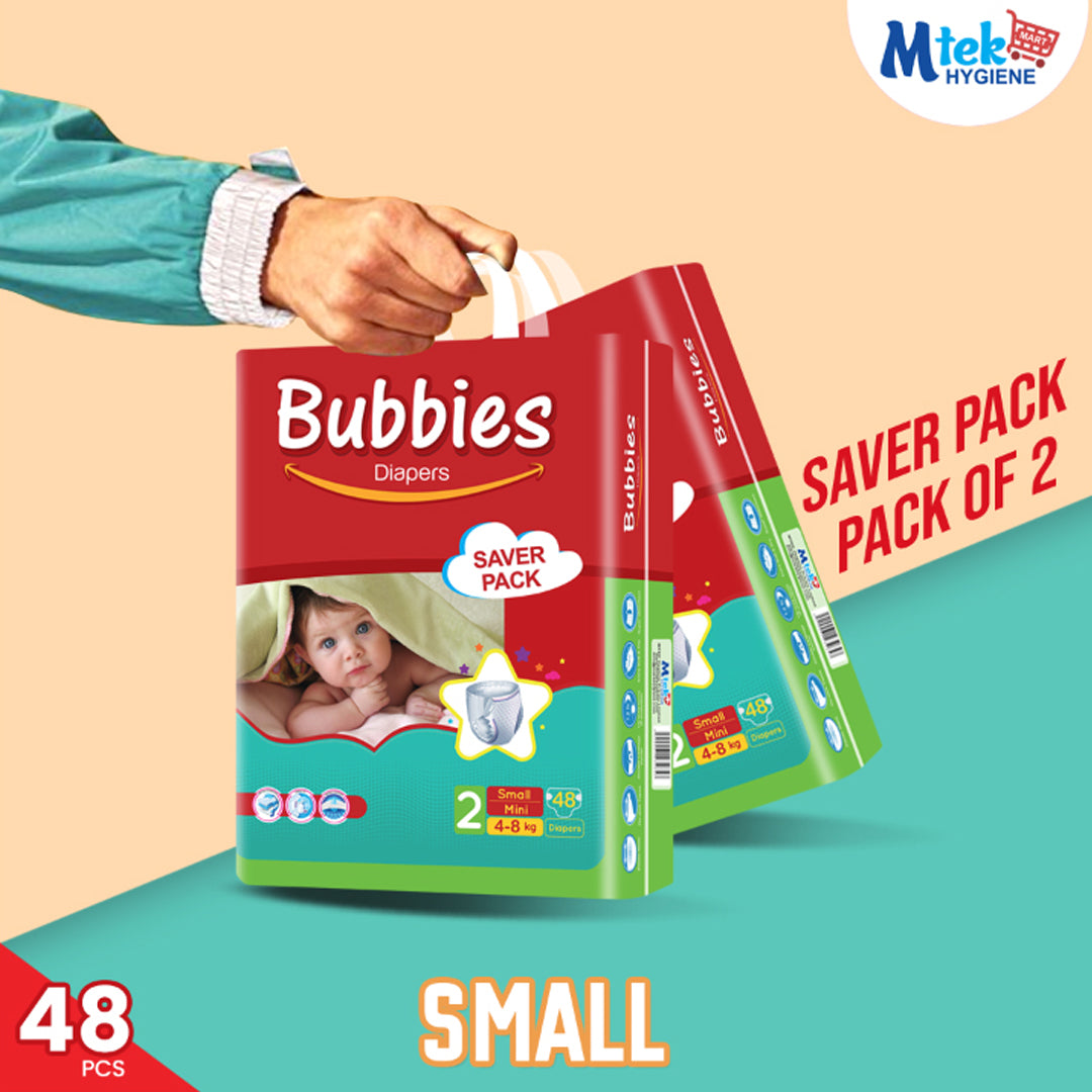 Bubbies Sever Baby Diaper (Pack of 2)