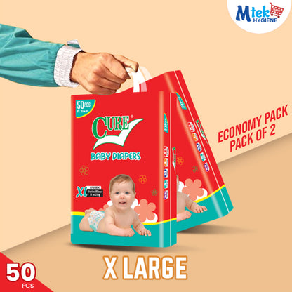 Cure Baby Diaper Economy Double Pack