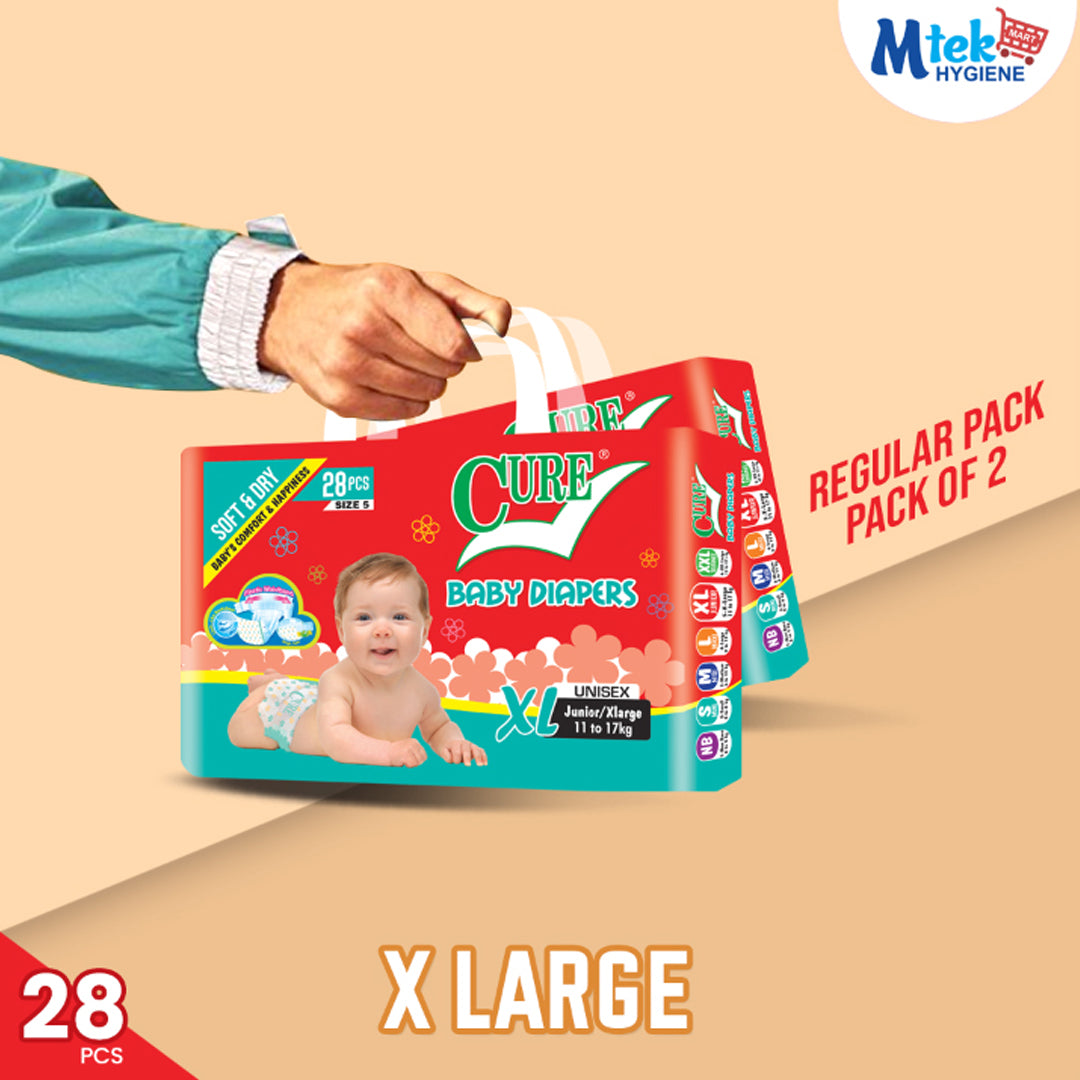 Cure Baby Diaper Regular Double Pack