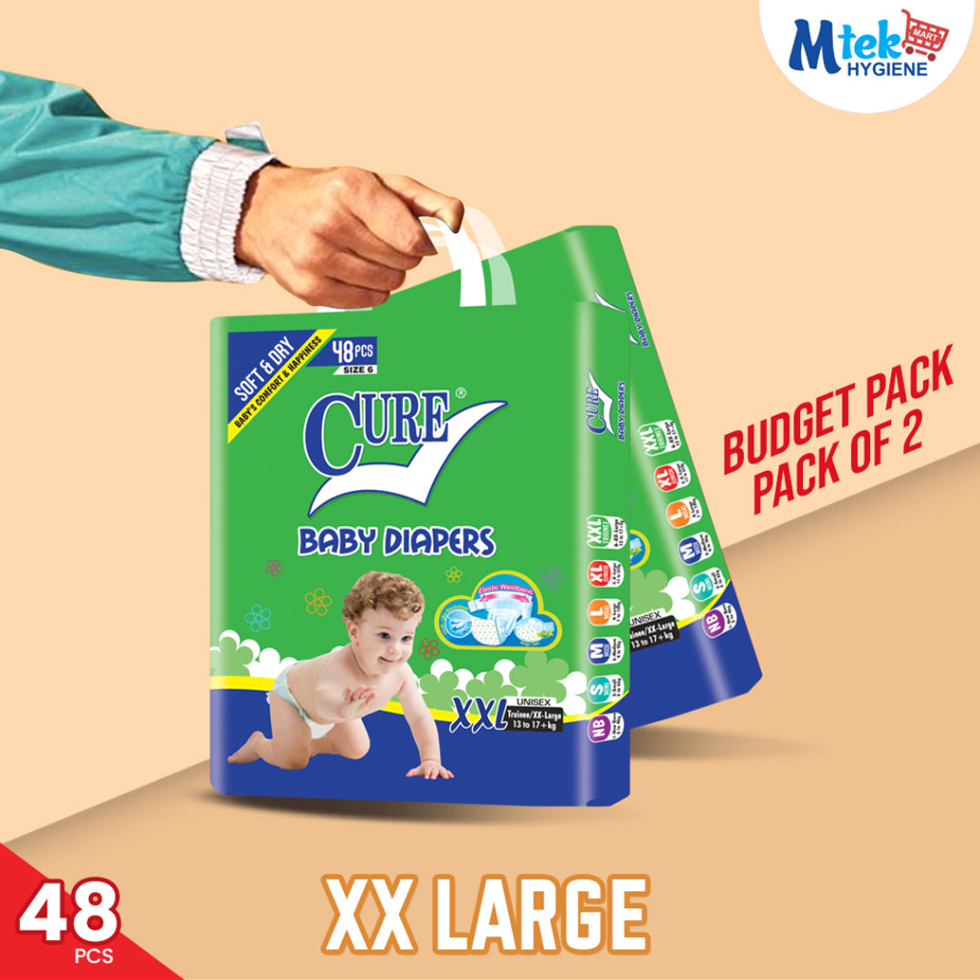 Cure Budget Baby Diaper (Pack of 2)