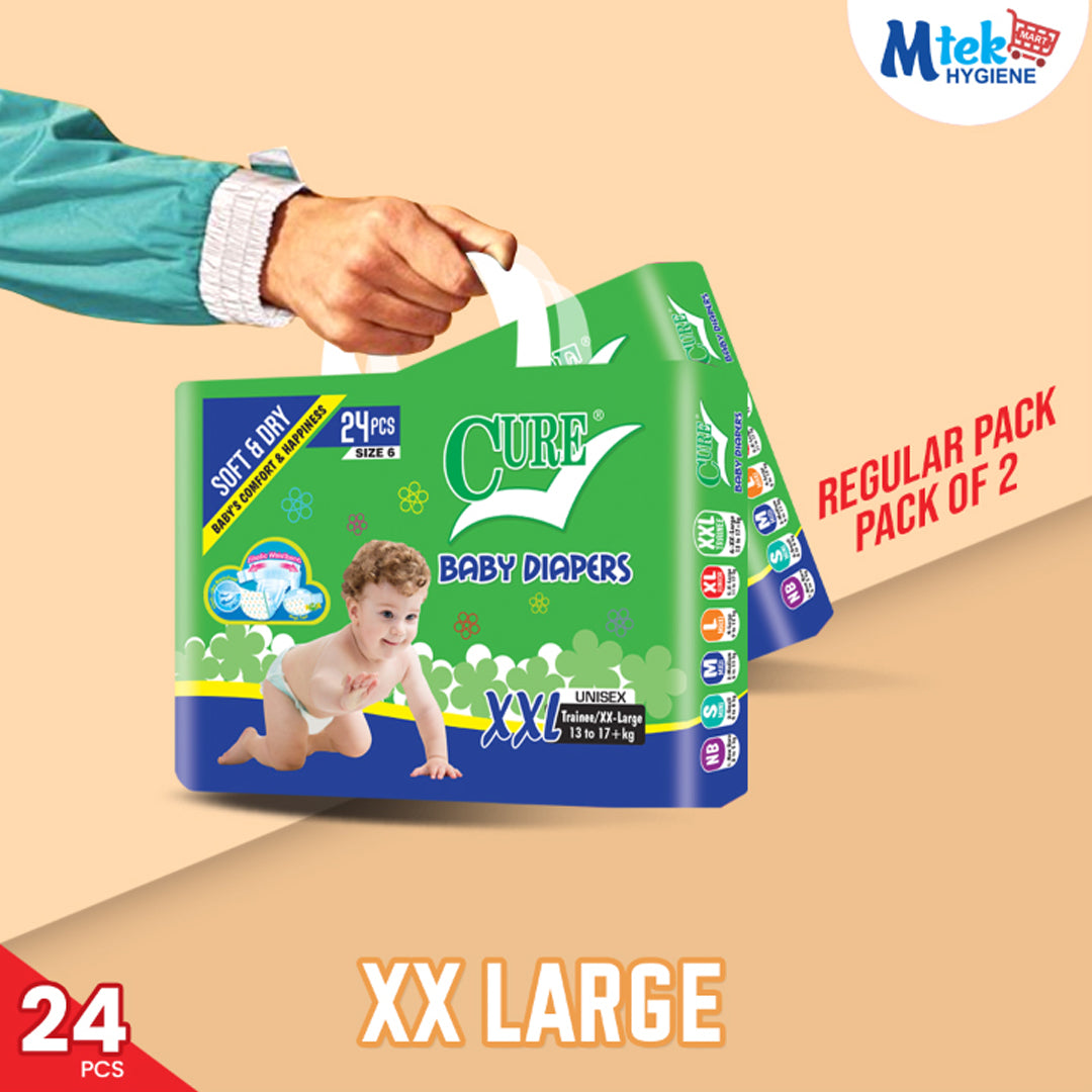 Cure Baby Diaper Regular Double Pack