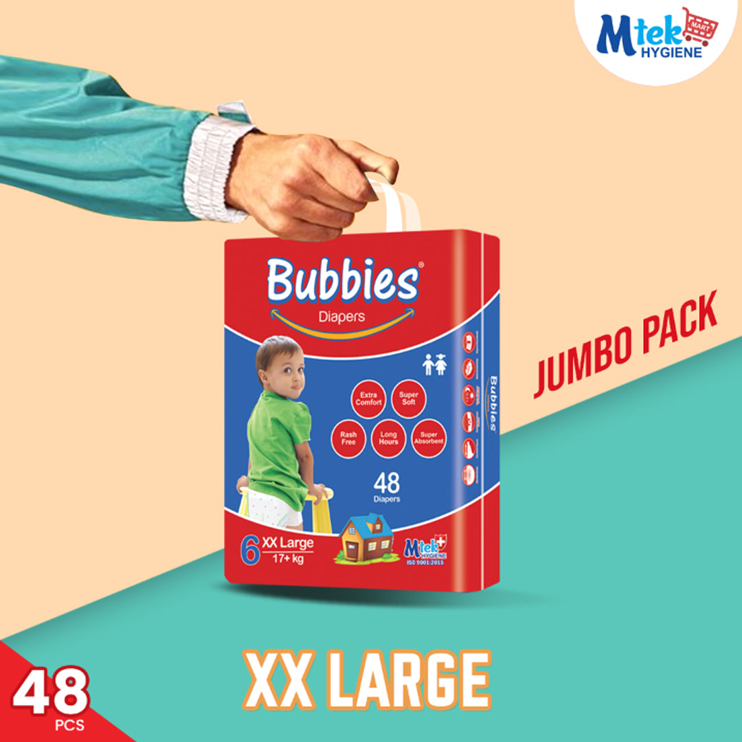 Bubbies Jumbo Pack Baby Diaper
